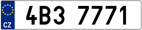 Trailer License Plate